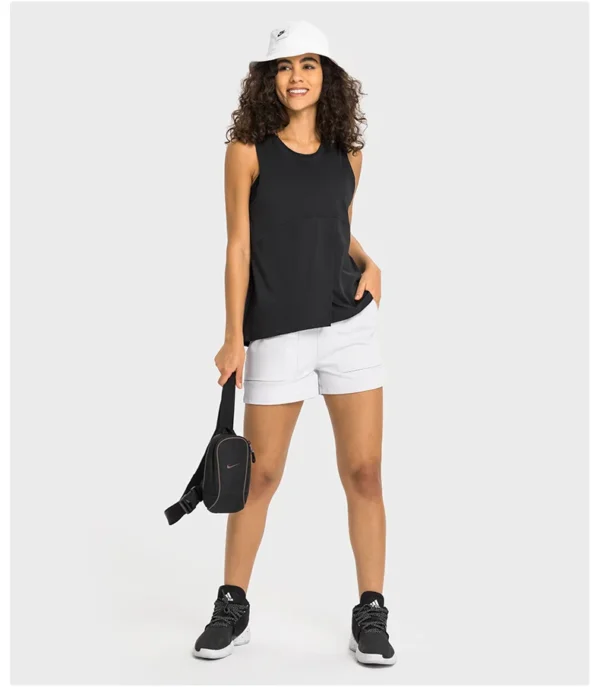 Flowing YOGA Outfits womens Clothing Gym Yoga Wear Tank Top Electric Bike Outdoor Jogging Women'S Gym Workout Clothing Yoga Sport Vest Pulovers - Image 5