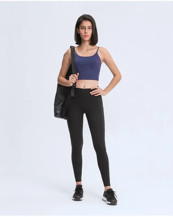 Leggings Women's Pants Gym Flowing Yoga Fitness Sport High Waist Tights Sportswear Outdoor Jogging Breathable Elastic Seamless Leggings - Image 6