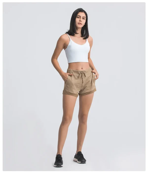 YOGA Gym Womens Clothing Fitness Shorts FlowingYoga Sport High Waist Breathable Outdoor Leggings Summer Leisure Workout Cycling Shorts - Image 6