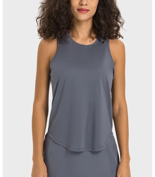 Flowing YOGA Outfits Top Women Yoga Fitness Womens Clothing Workout Tennis Female Vest Blouse Outdoors Women's Gym Clothes Breathe Tank Top - Image 5