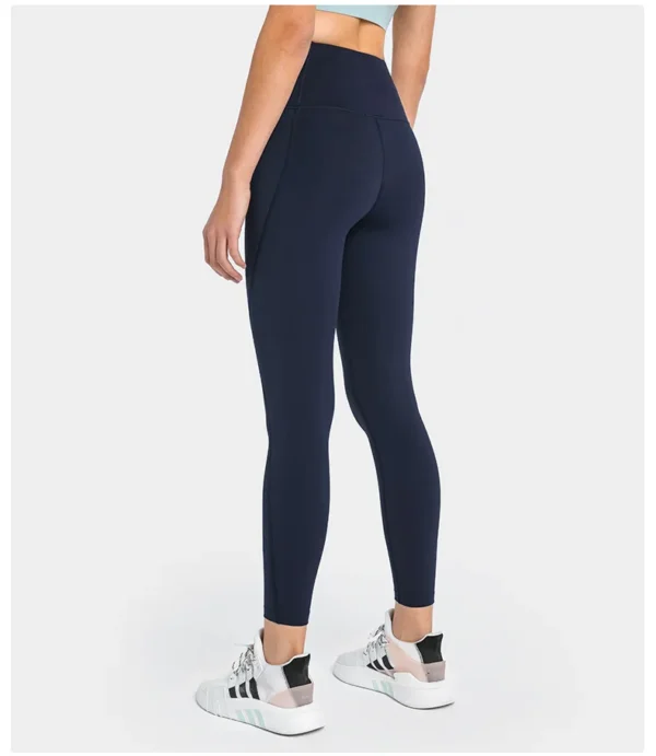 Flowing YOGA Outfits women's Pants Gym Leggings Sportswear Yoga Wear Sport Fitness High Waist Outdoor Jogging Workout Pocket Womans Clothing - Image 2