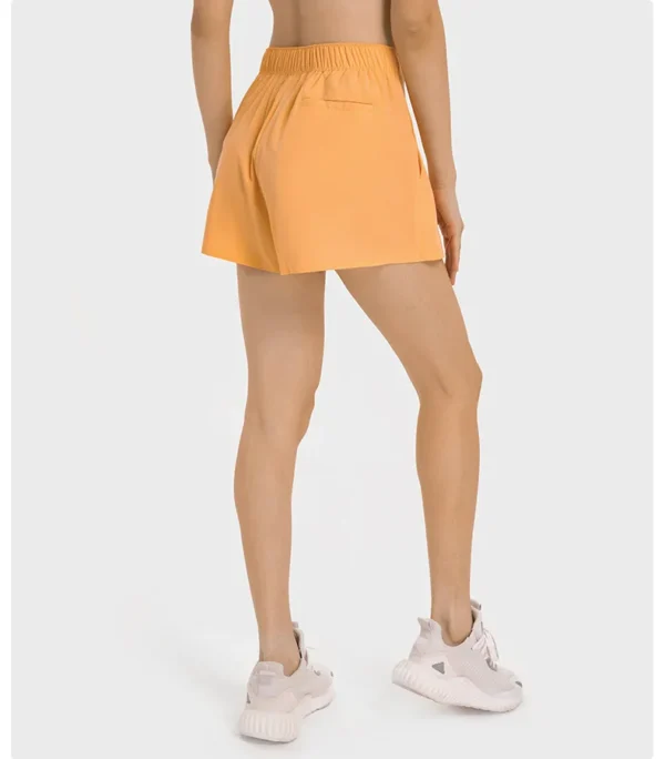 Flowing YOGA Outfits Gym Leggings Shorts Tennis Skirt Yoga Sport Fitness Women Clothing Cycling Shorts Multiple Pockets Pleated Skirt with Logo - Image 6