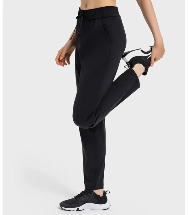 Flowing YOGA Outfits women's Pants Gym Leggings Outdoor Jogging Yoga Fitness Tights Sport Workout High Waist Multiple Pockets Sweatpants Trousers - Image 3