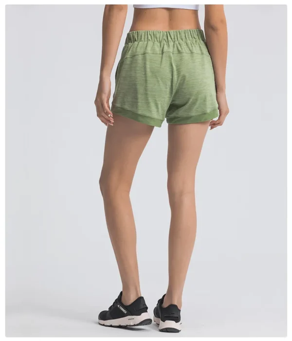 YOGA Gym Womens Clothing Fitness Shorts FlowingYoga Sport High Waist Breathable Outdoor Leggings Summer Leisure Workout Cycling Shorts - Image 5