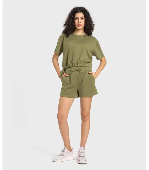 Flowing YOGA Outfits Gym Shorts Flowing Yoga Fitness Sport Womens Clothing Leggings Outdoors Workout Cycling Shorts Sports and Leisure Women Shorts - Image 3