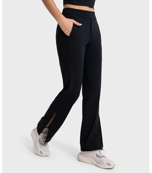 Flowing YOGA Outfits women's Pants Gym Yoga Wear Fitness Leggings High Waist Sport Tights Outdoor Jogging Workout Leisure Loose Flared Sportswear - Image 4