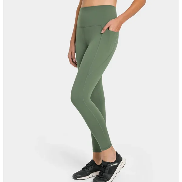 Flowing YOGA Outfits women's Pants Gym Leggings Sportswear Yoga Wear Sport Fitness High Waist Outdoor Jogging Workout Pocket Womans Clothing