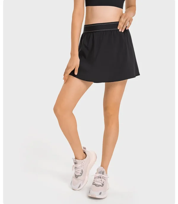 Women's Skirt Tennis Shorts Golf Wear Tennis Skirt Gym Fitness Flowing Yoga Sport Workout Leggings High Waist Women's Cycling Shorts - Image 3