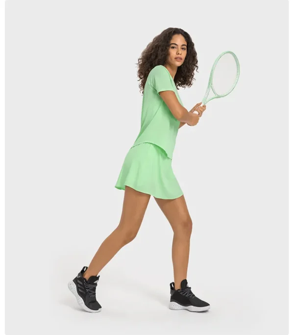 Women's Skirt Tennis Shorts Golf Wear Tennis Skirt Gym Fitness Flowing Yoga Sport Workout Leggings High Waist Women's Cycling Shorts - Image 2