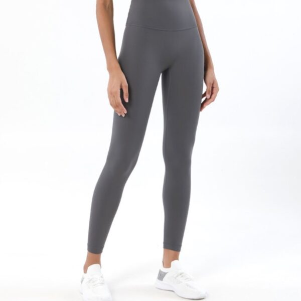 Double-sided nude yoga pants women High waisted peach hip lift exercise pants women - Image 5