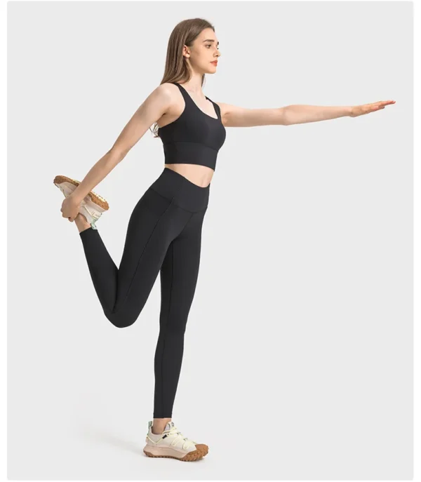 Womens Clothing Flowing Yoga Outfits Outdoor Jogging Women'S Pants Fitness Leggings Elastic Shaping Sport Tights High-Waisted Workout Trousers - Image 5