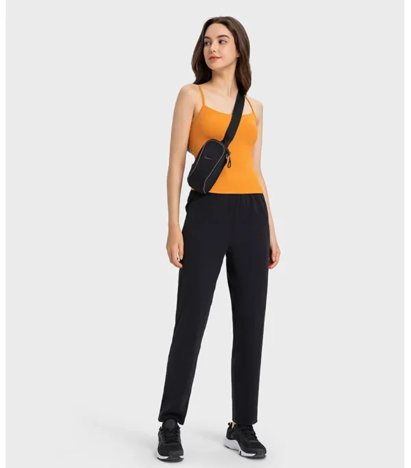 Flowing YOGA Outfits women's Pants Gym Leggings Outdoor Jogging Yoga Fitness Tights Sport Workout High Waist Multiple Pockets Sweatpants Trousers - Image 6