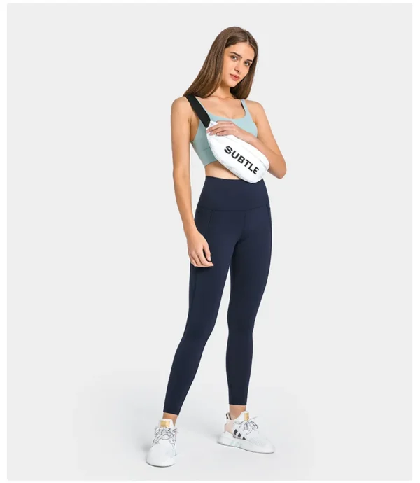 Flowing YOGA Outfits women's Pants Gym Leggings Sportswear Yoga Wear Sport Fitness High Waist Outdoor Jogging Workout Pocket Womans Clothing - Image 6