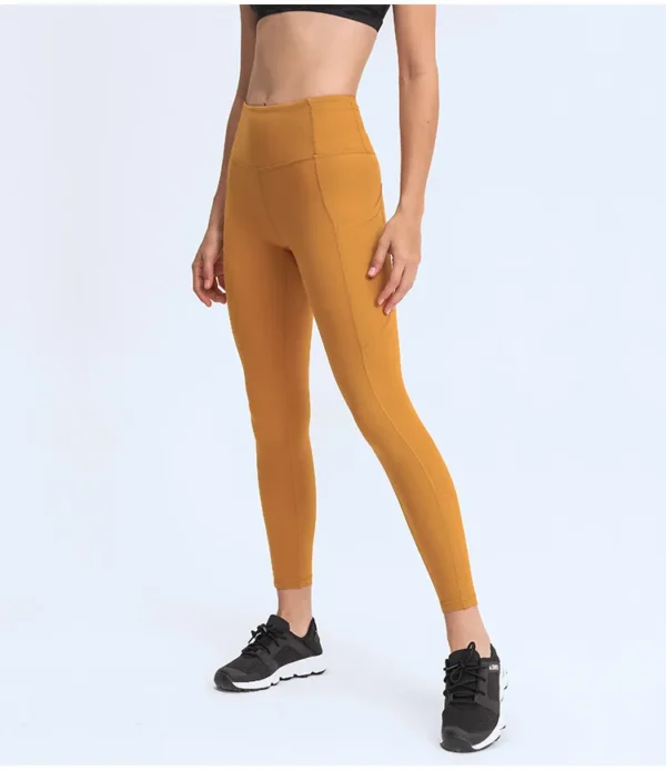 Leggings Women's Pants Gym Flowing Yoga Fitness Sport High Waist Tights Sportswear Outdoor Jogging Breathable Elastic Seamless Leggings - Image 3