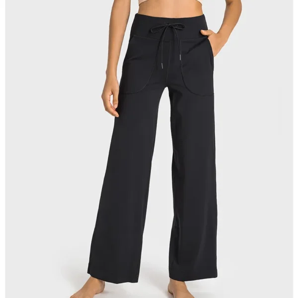 Flowing YOGA Outfits Leggings Gym Women's Pants Yoga Dance Fitness Sport Wide-leg Pants Women Clothing High Waist Bell Bottoms Home Tights