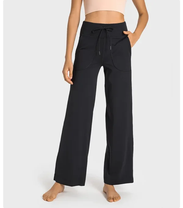 Flowing YOGA Outfits Leggings Gym Women's Pants Yoga Dance Fitness Sport Wide-leg Pants Women Clothing High Waist Bell Bottoms Home Tights