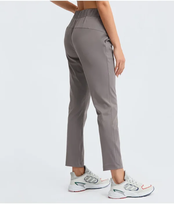 Flowing YOGA Outfits Top Women Leggings Gym Women's Pants Yoga Sport Tights High Waist Loose Straight Tube Leisure Elasticity Women's Tracksuit - Image 2