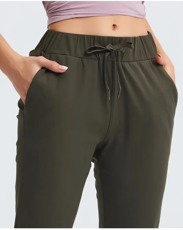 Flowing YOGA Outfits Top Women Leggings Gym Women's Pants Yoga Sport Tights High Waist Loose Straight Tube Leisure Elasticity Women's Tracksuit - Image 6