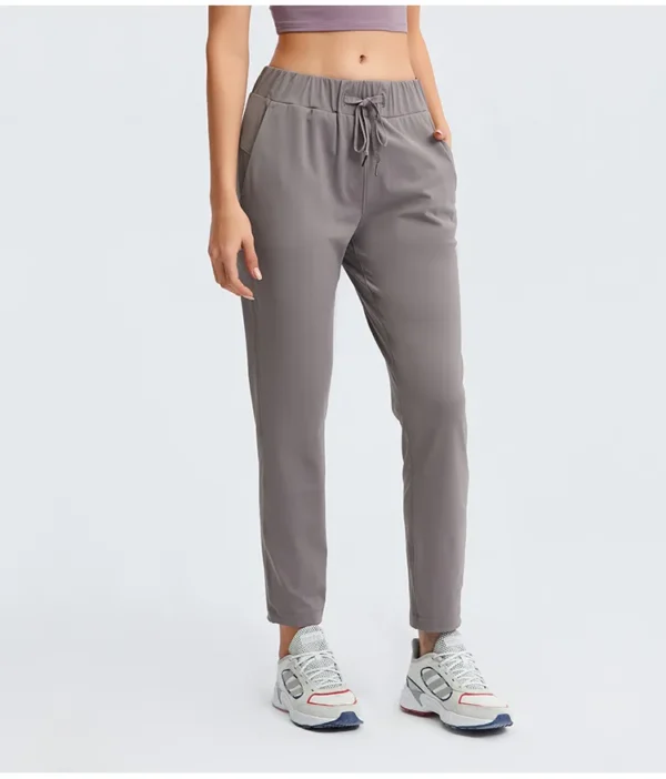 Flowing YOGA Outfits Top Women Leggings Gym Women's Pants Yoga Sport Tights High Waist Loose Straight Tube Leisure Elasticity Women's Tracksuit