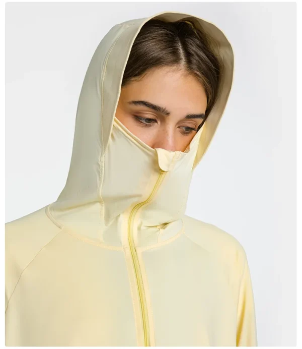 Flowing YOGA Outfits Yoga Fitness Jackets Windbreak Breathable Quick Dry Sports and Leisure Outdoor Sun Protection Clothing Hooded Women Jacket - Image 6