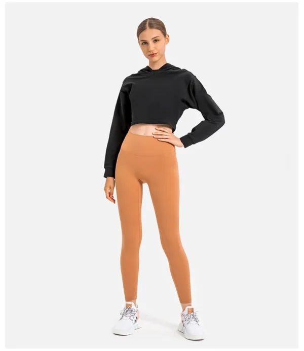 Flowing YOGA Outfits Women's Long Sleeve Top Gym Yoga Fitness Shirts Hoodies Crop Top Tracksuit Sweatshirt Outdoor Jogging Leisure Blouses - Image 6