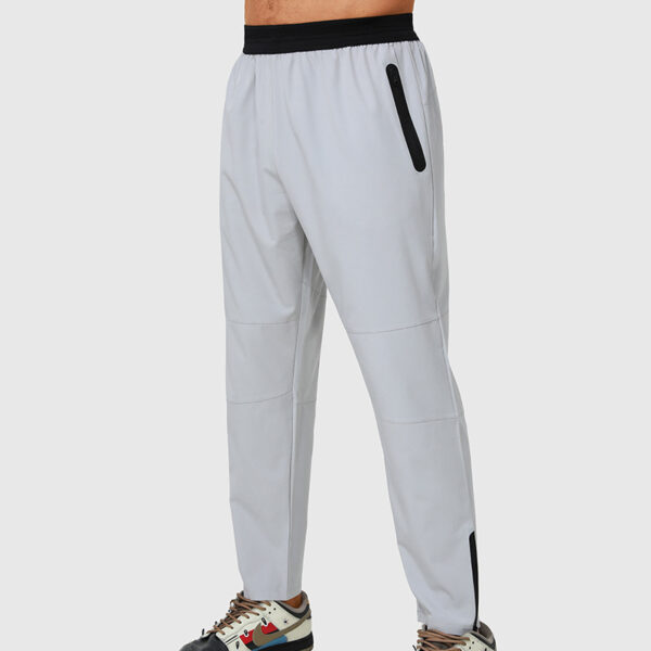 Men's Running Sports Pants Loose Quick Dry Woven Fitness Pants Zipper Cuff Pants Elastic Casual Pants - Image 2