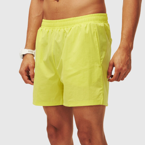 Men's running quick-drying shorts summer breathable ice silk nude fitness back waist zipper pocket sports shorts - Image 4