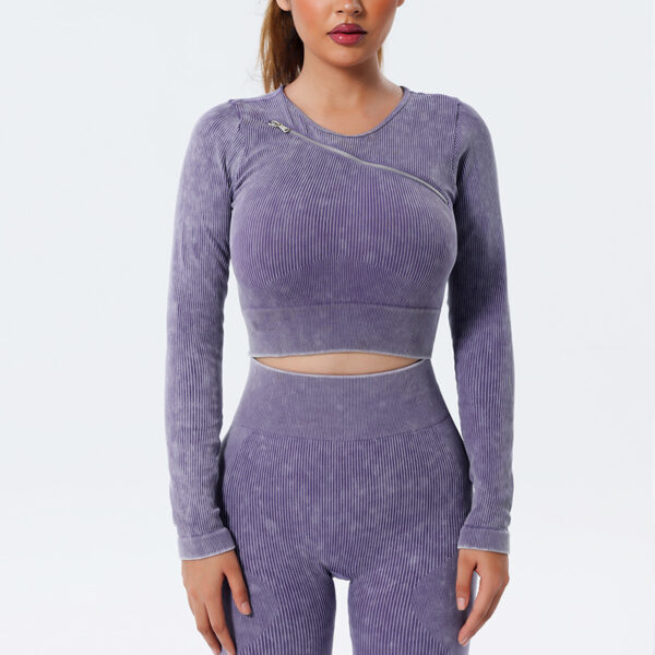 Quick-drying yoga clothing five-piece sports suit shockproof yoga bra fitness yoga pants - Image 5